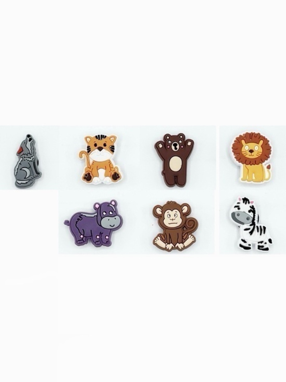 Jungle Animal Shoe Charms